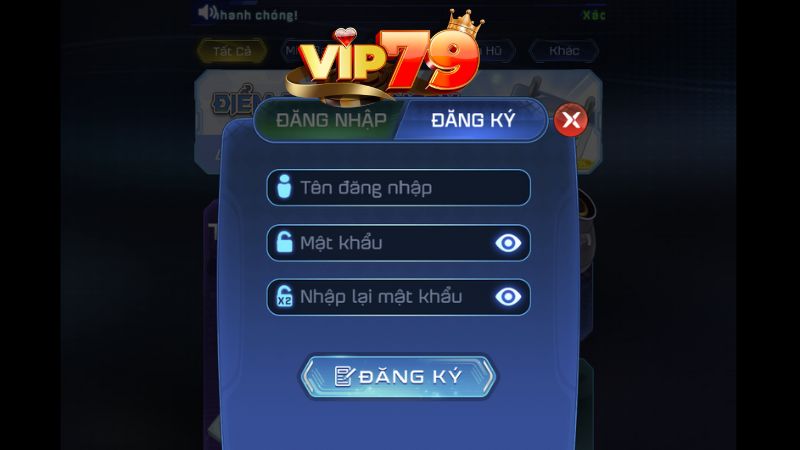 Hướng dẫn cách đăng ký Vip79
