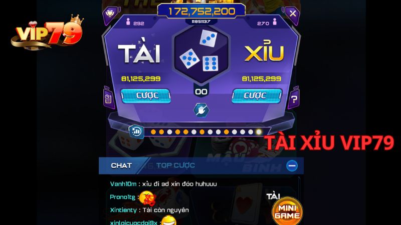 Hướng dẫn anh em game thủ chơi tài xỉu Vip79